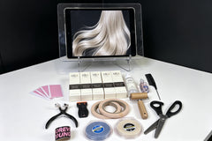 Professional-Grade Tape-In Hair Extension Making Kit