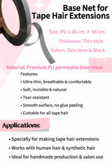 Professional-Grade Tape-In Hair Extension Making Kit