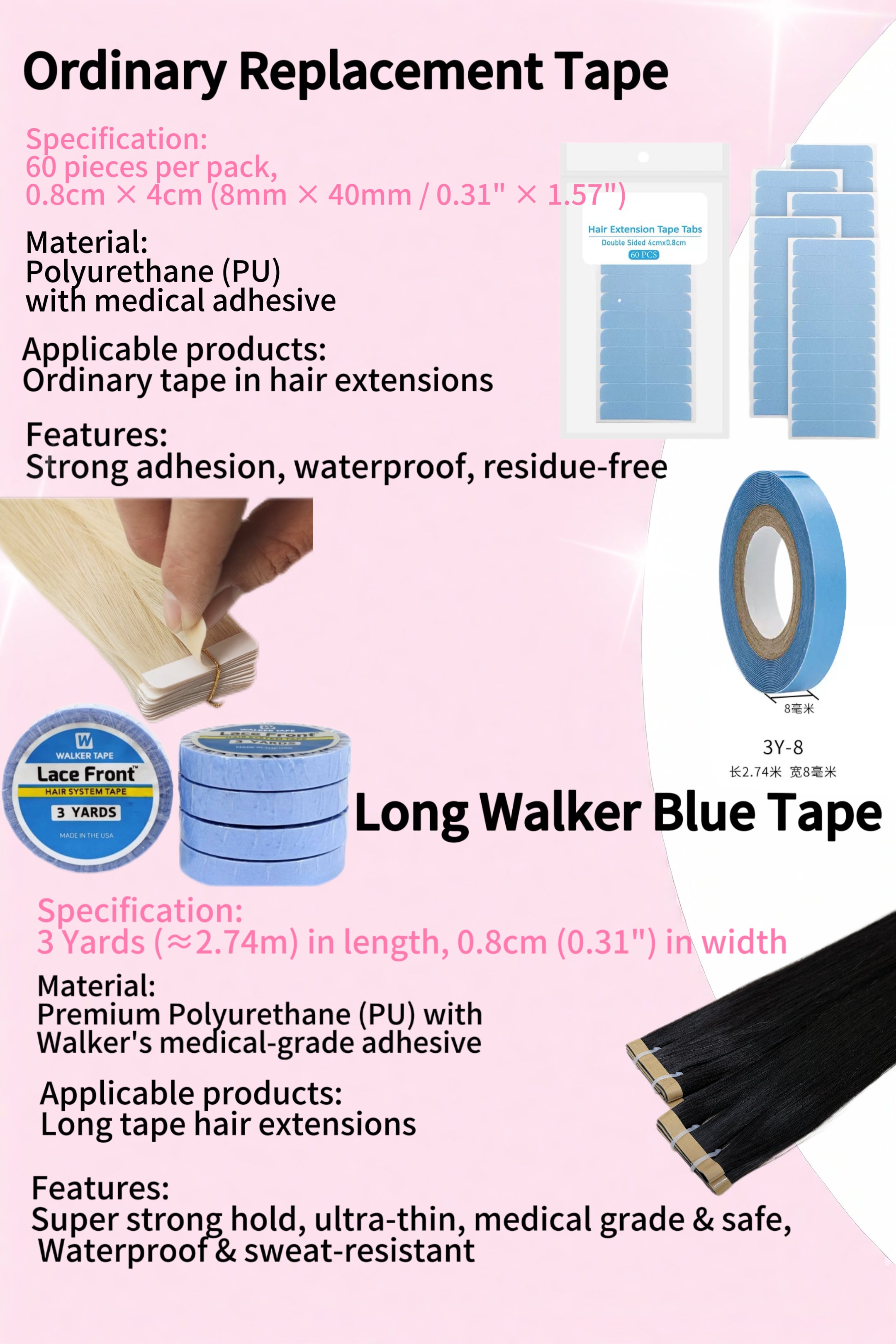 Professional-Grade Tape-In Hair Extension Making Kit