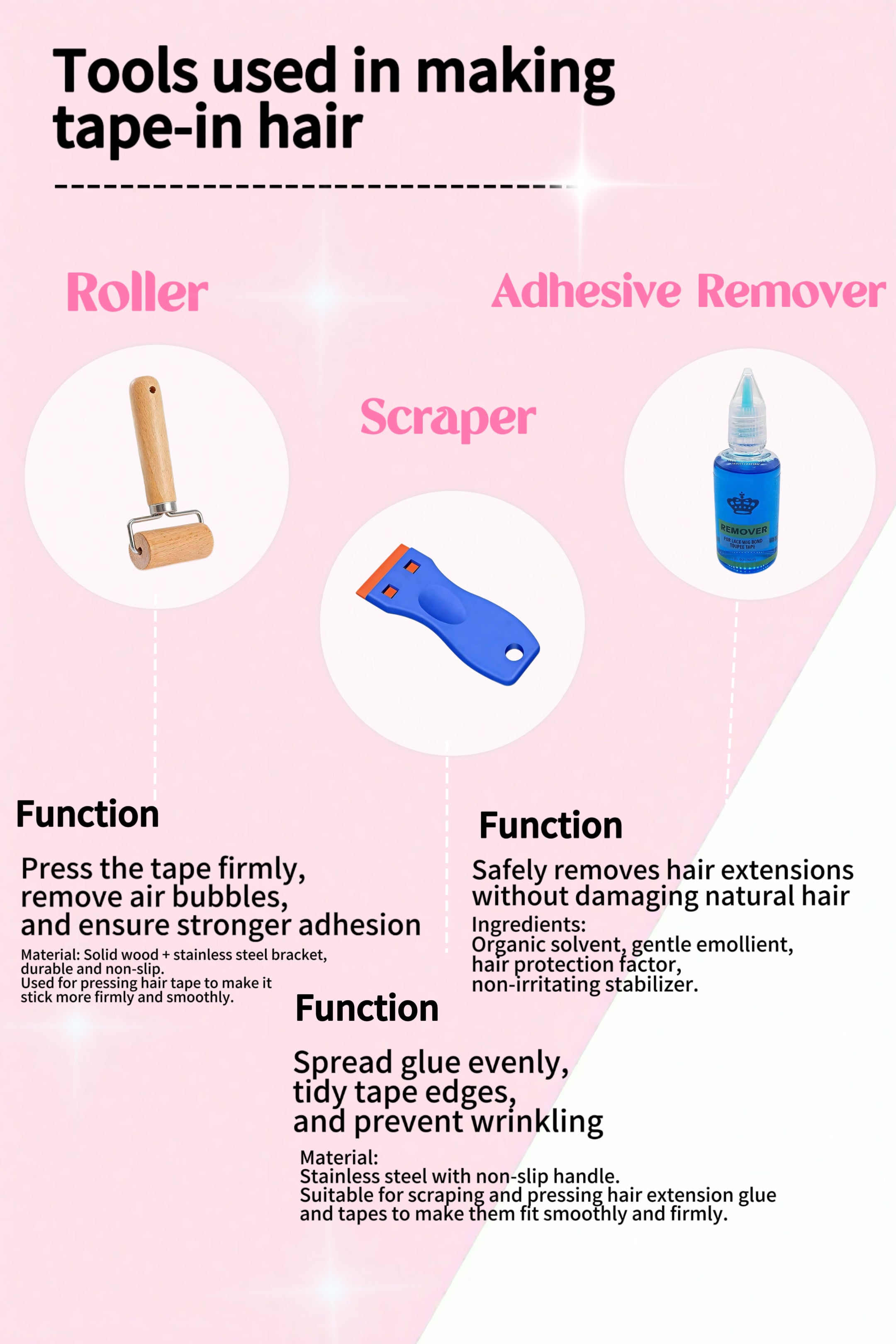 Tape Hair Extension Glue Kit