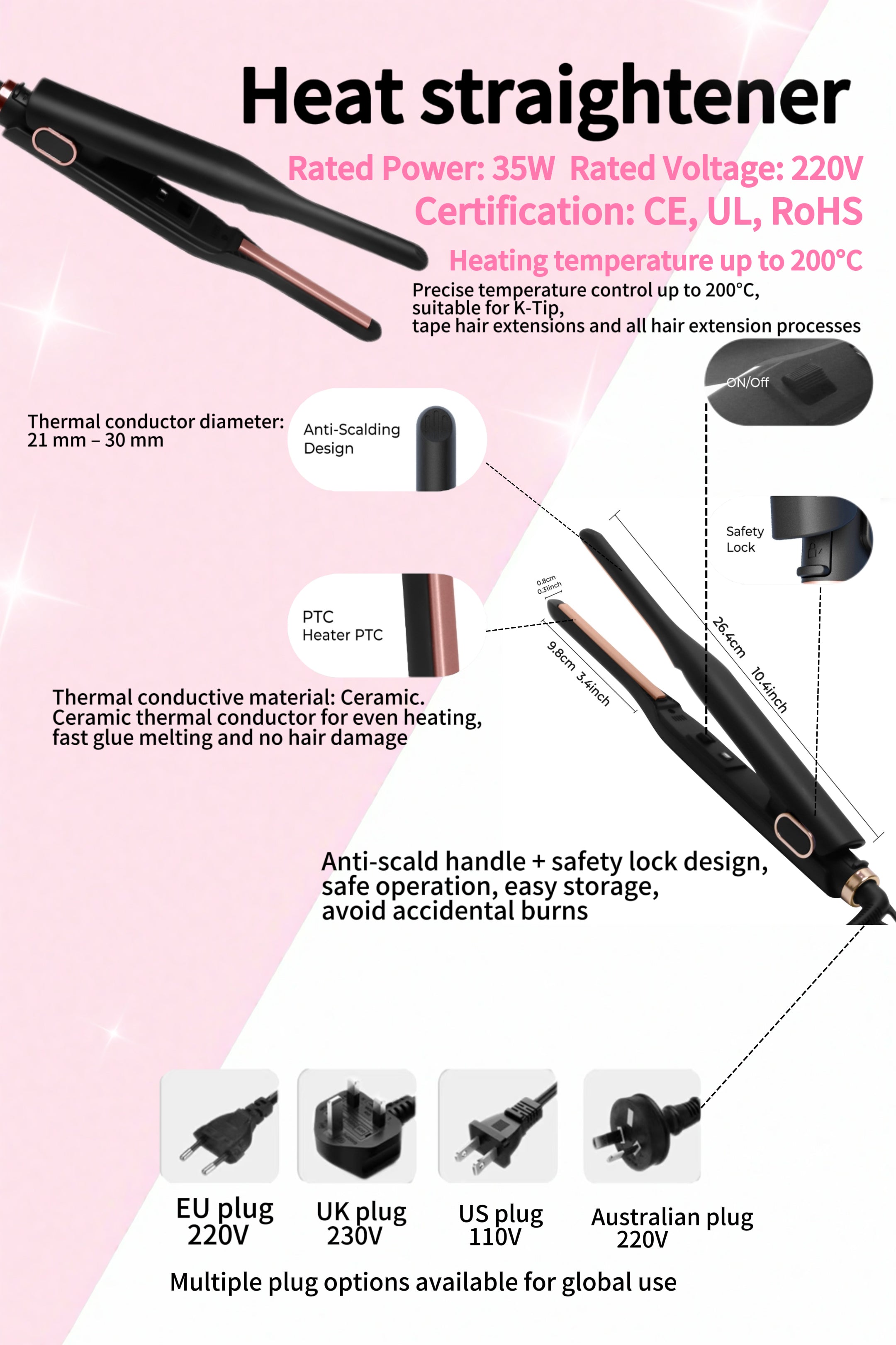 Pro Keratin Hair Extension Tools