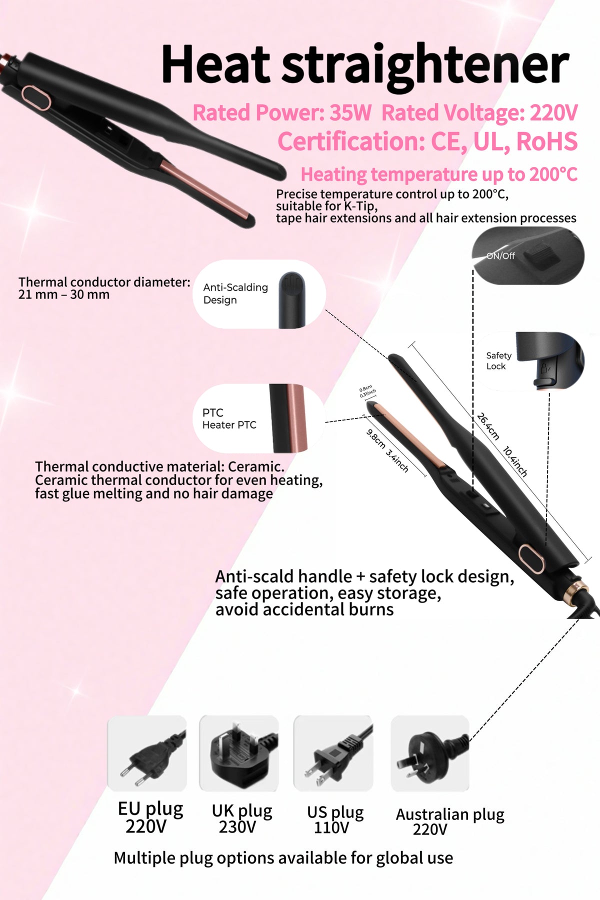 Pro Keratin Hair Extension Tools
