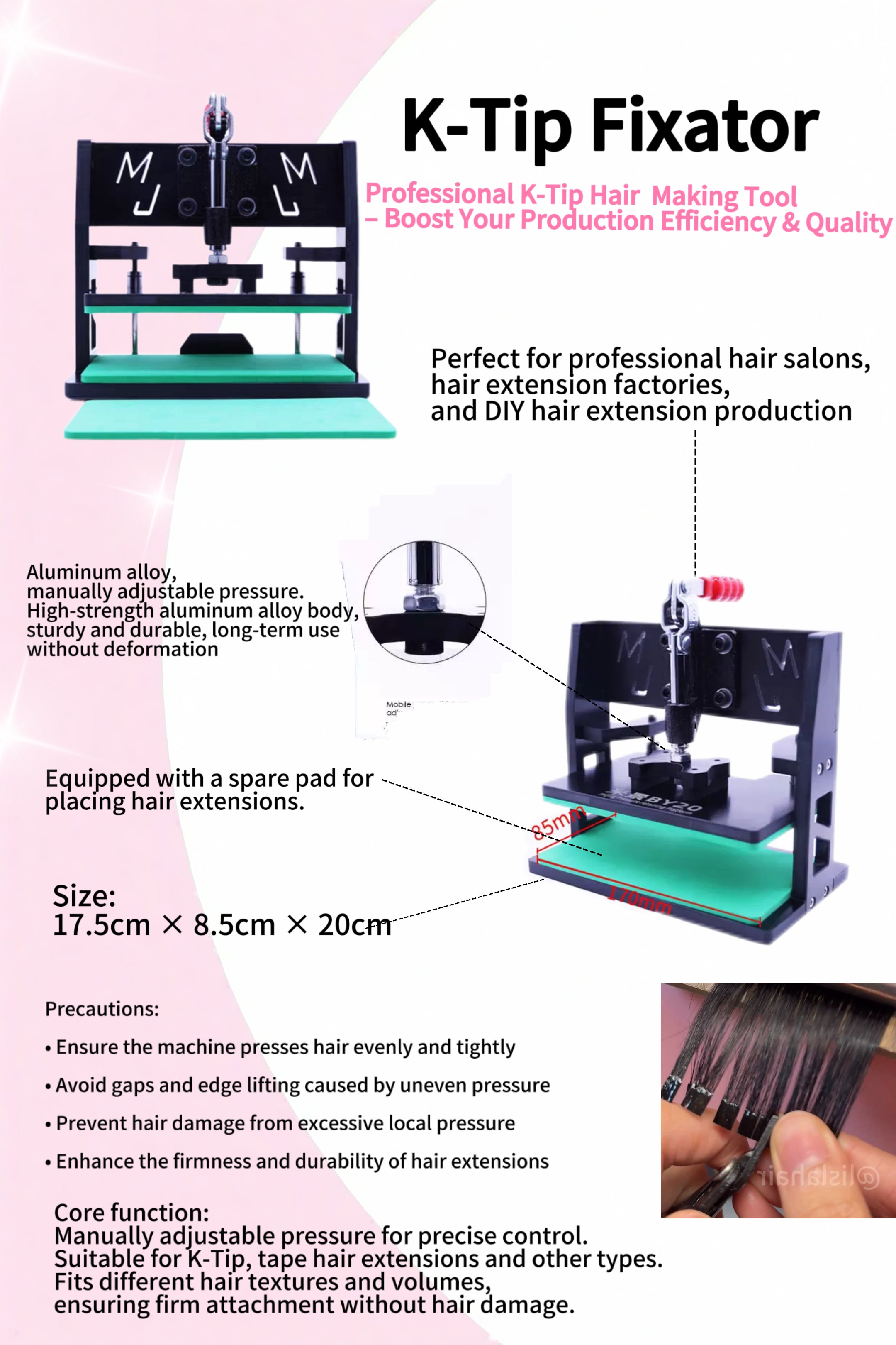 keratin extensions Fixator