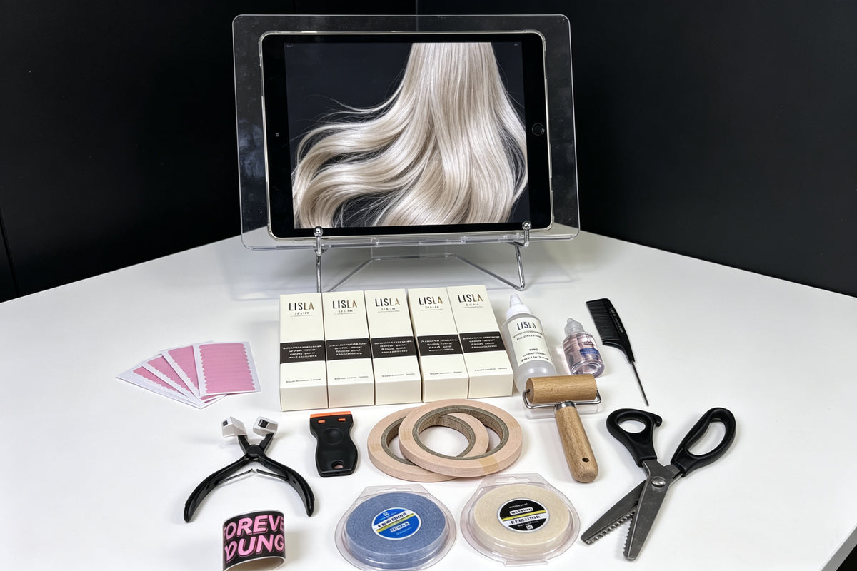 Professional-Grade Tape-In Hair Extension Making Kit
