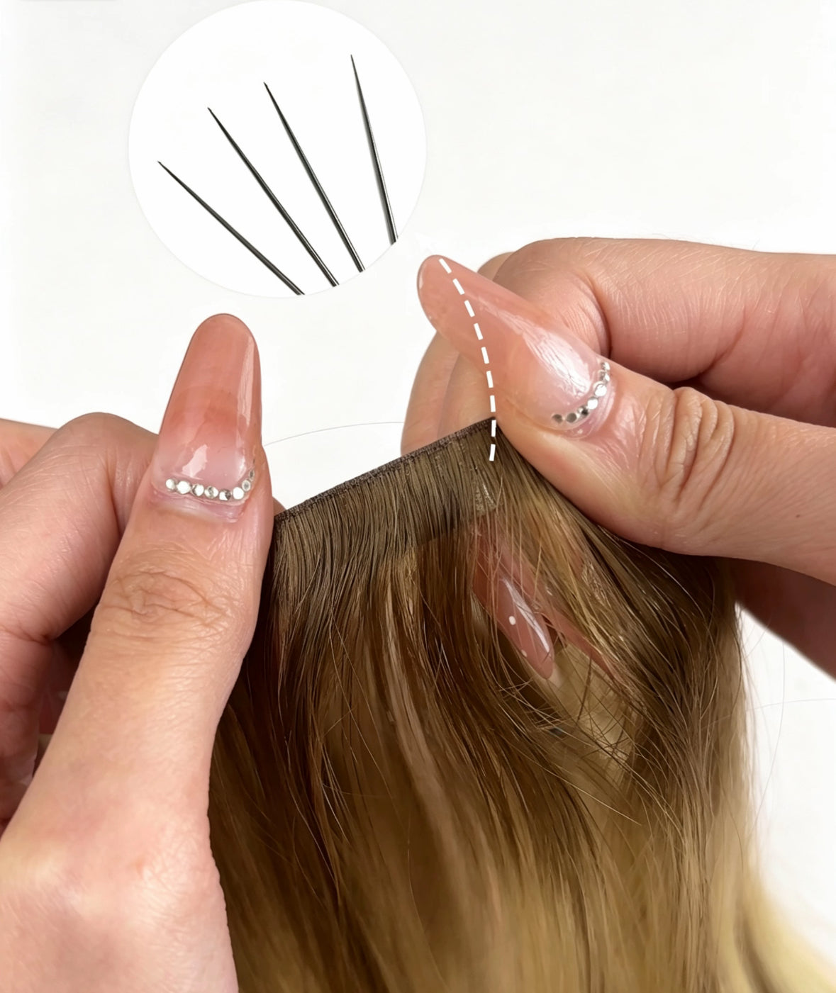 Invisible Tape Hair Extension Needle