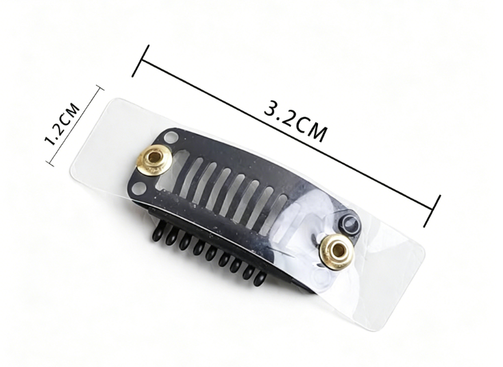 PU Film Stainless Steel Hair Clips