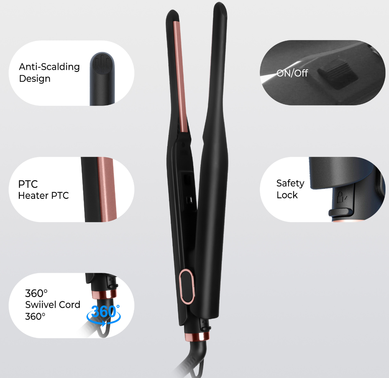 Narrow Plate Hair Straightener