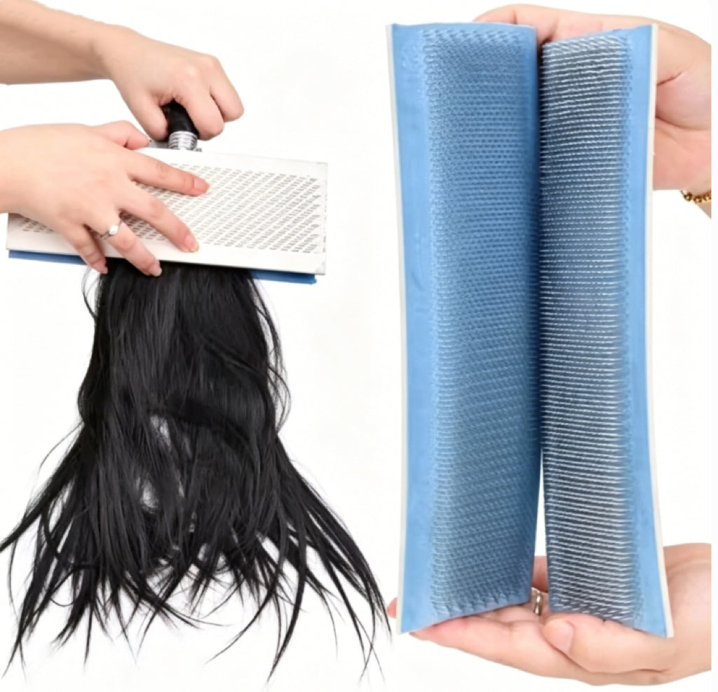 Hair comb needle plate